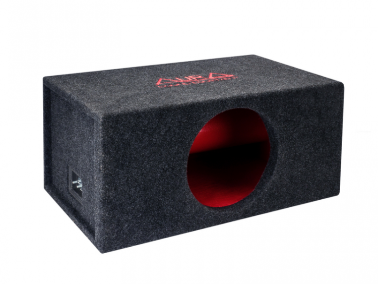 Корпус для сабвуфера Aura 12" (70 литров) с трубой (стандарт) Красная BOX-12-70-TR (34 Hz) 