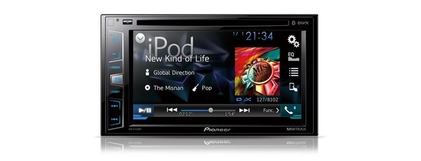 Автомагнитола Pioneer AVH-X2700BT Мультимедийный плеер с 6.2" сенсорным экраном с поддержкой смартфона по USB и совместимых приложений, с Bluetooth и 13-полосным графическим эквалайзером (2-DIN)