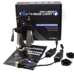 Комплект светодиодных ламп головного света 5G H9 (светодиоды PHILIPS)