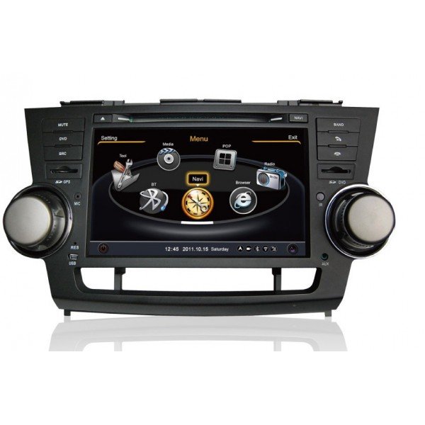 Штатное головное устройство Toyota Highlander (2008-2014) Штатное головное устройство Toyota Highlander (2008-2014)