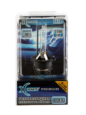 Ксеноновая лампа Xenite Premium D4S (4300K) (Яркость +20%) Ксеноновая лампа Xenite Premium D4S (4300K) (Яркость +20%) Ксеноновая лампа Xenite Premium D4S (4300K) (Яркость +20%) Гарантия 2 года