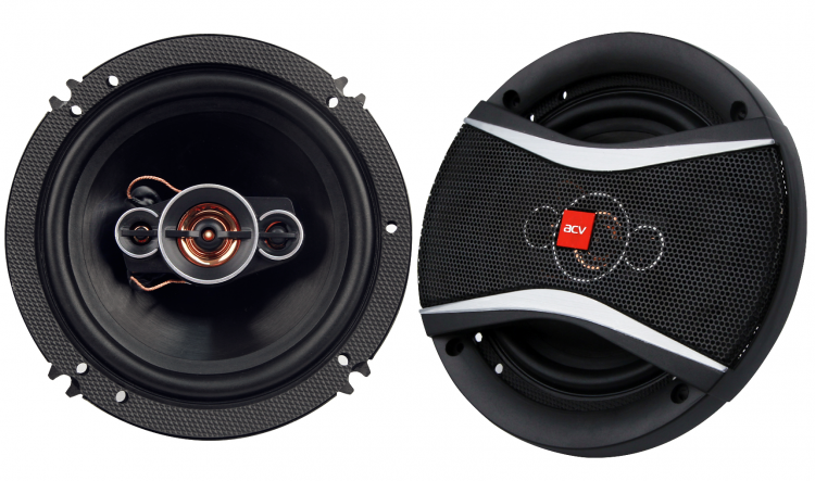 Акустика ACV  PI-623E *16,5см/3-х полосный/60Вт/пропилен (комплект) 