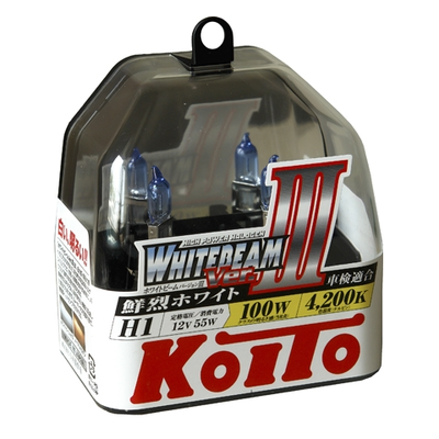 Галогенная лампа Koito Whitebeam H1 12V 55W(100W), комплект Галогенная лампа Koito Whitebeam H1 12V 55W(100W), комплект Галогенная лампа Koito Whitebeam H1 12V 55W(100W), комплект