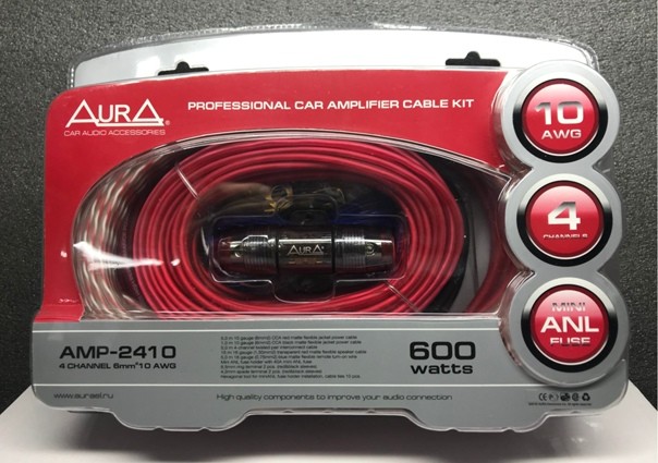 Комплект проводов Aura AMP-2410 4х6мм2 