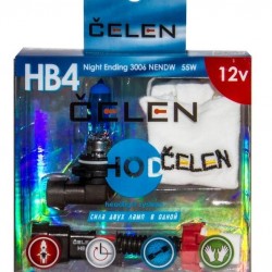 Галогенная лампа CELEN HOD H7 33270 NENDW 12V 55W Night Ending (синяя) + 50% яркости, керамический переходник + перчатка