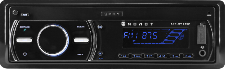 Автомагнитола УРАЛ МОЛОТ АРС-МТ 223С USB, SD/MMC с функцией Bluetooth 