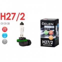 Галогенная лампа CELEN H27/2 4007/2 FN 12V 27W Halogen Fianit (прозрачная) + 35% Long life, UV-stop