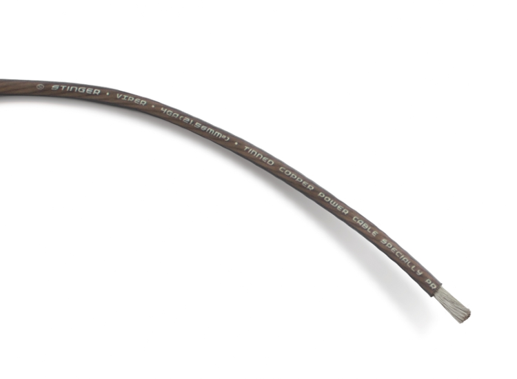Силовой кабель Stinger Viper Black NEW 4 Ga (21,2 мм.кв.)  Силовой кабель Stinger Viper Black NEW 4 Ga (21,2 мм.кв.) 