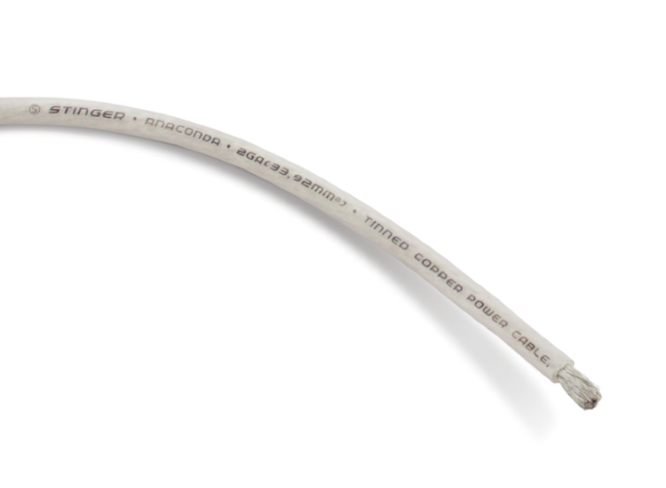 Силовой кабель Stinger Anaconda Clear NEW 2 Ga (33,6 мм.кв.) Силовой кабель Stinger Anaconda Clear NEW 2 Ga (33,6 мм.кв.)