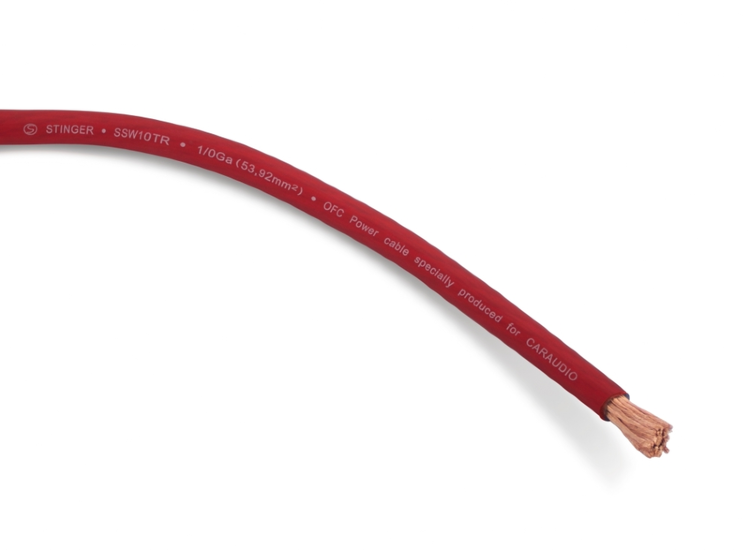 Силовой кабель Stinger SSW10TR NEW 0 Ga (53,5 мм.кв.) Силовой кабель Stinger SSW10TR NEW 0 Ga (53,5 мм.кв.)