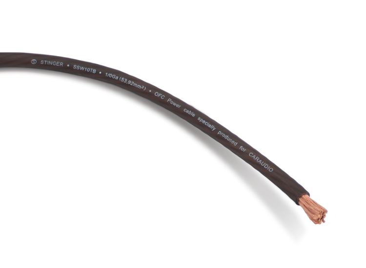 Силовой кабель Stinger SSW10TB NEW 0 Ga (53,5 мм.кв.)  Силовой кабель Stinger SSW10TB NEW 0 Ga (53,5 мм.кв.) 