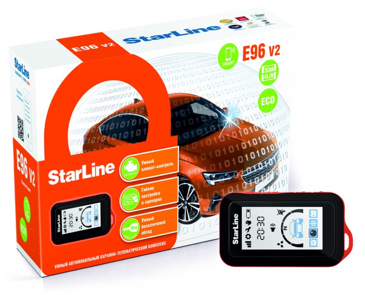 Автосигнализация StarLine E96 v2 ECO Автосигнализация StarLine E96 2CAN+2LIN ECO