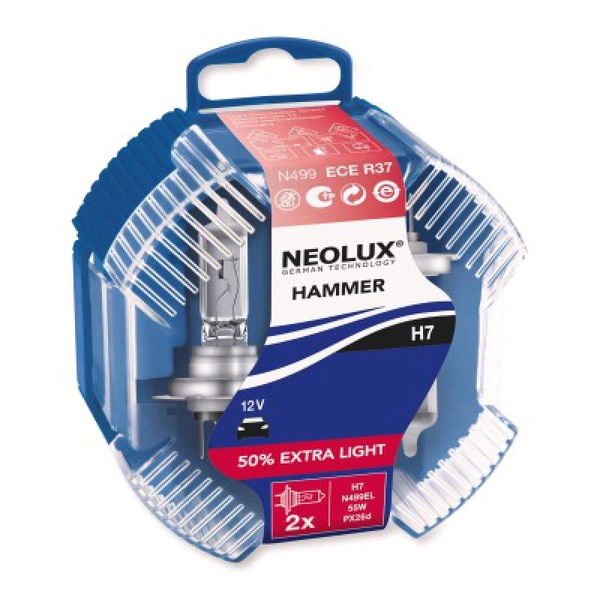 Галогенная лампа NEOLUX N499EL-DUOBOX H7 (+50%) EXTRA LIGHT 55W компл. 2 шт Галогенная лампа NEOLUX N499EL-DUOBOX H7 (+50%) EXTRA LIGHT 55W компл. 2 шт