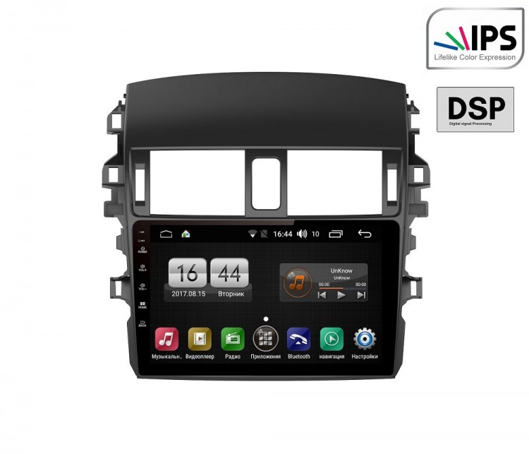 Штатное головное устройство Toyota Corolla E150 2007-2013 