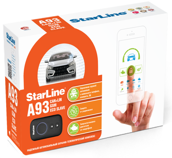 Автосигнализация StarLine A93 GSM CAN-LIN ECO Автосигнализация StarLine A93 GSM CAN-LIN ECO