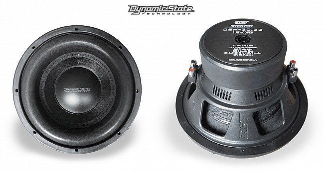 Сабвуфер Dynamic State DST CSW - 30.22 Мощный громкий сабвуферный динамик 12" Dynamic State DST CSW - 30.22