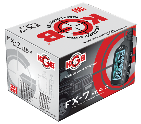 Автосигнализация KGB FX-7 ver.2 Автомобильная охранная система FX-7 ver. 2 с двусторонней связью и автоматическим запуском двигателя.
