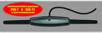 Телевизионная антенна Триада 615 DVB-T/T2 (ДМВ), активная, внутрисалонная, HDR, разъемы 3,5мм, 9,5мм, SMA Телевизионная антенна Триада 615 DVB-T/T2" (ДМВ), внутрисалонная, HDR, разъемы 3,5мм, 9,5мм, SMA