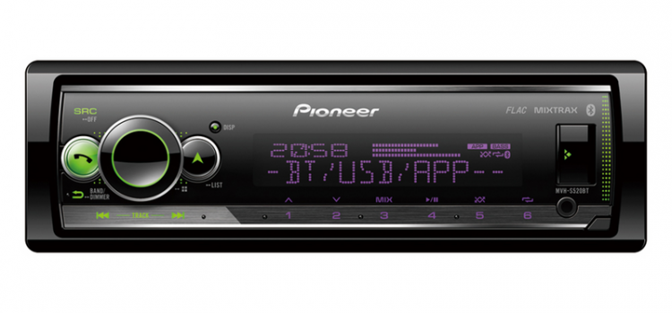 Автомагнитола Pioneer MVH-S520BT Flash 