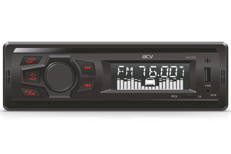 Автомагнитола ACV  AVS-1701R 1din/красная/4*15/USB/SD/FM/корпус 36мм Автомагнитола ACV  AVS-1701R 1din/красная/4*15/USB/SD/FM/корпус 36мм