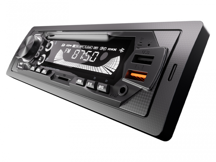 Автомагнитола Aura FIREBALL-104BT, белая 