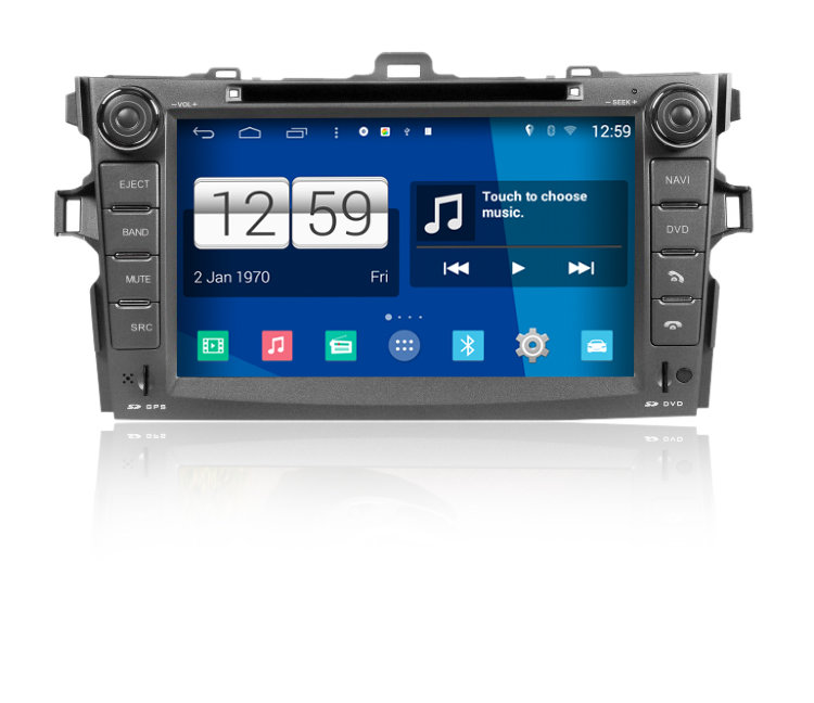 Штатное головное устройство Toyota Corolla 2007-2013 Штатное головное устройство Toyota Corolla 2007-2013