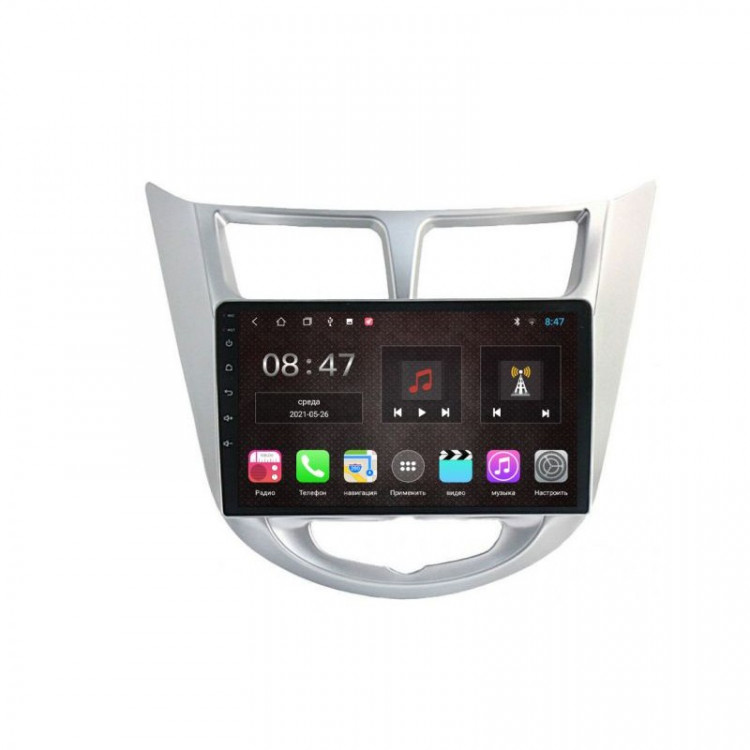 Штатная магнитола для Hyundai Solaris 2010-2017 на Android (PL 8 ядер | 4 GB+64 GB) 