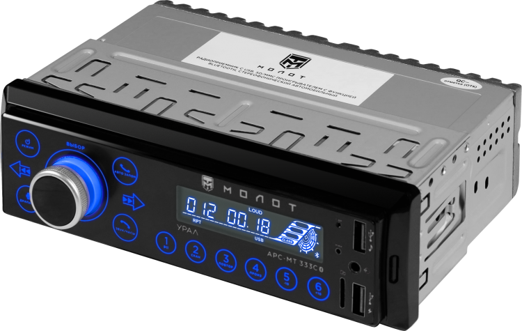 Автомагнитола УРАЛ Molot АРС-МТ 333 C 